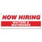 Signmission Now Hiring Waiters & Waitresses Banner Apply Inside Accepting Application Single Sided B-30320 - alternate 1